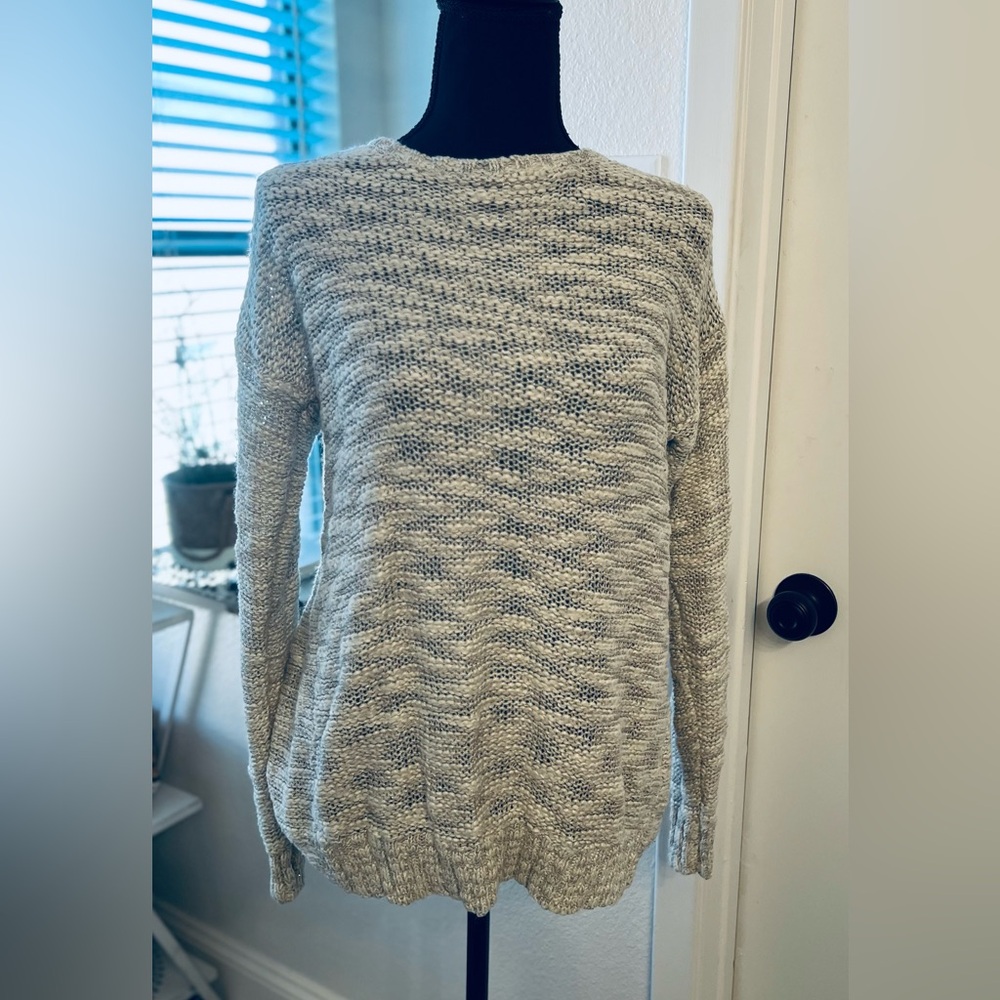 Paper Crane Light Gray Crew Neck Sweater